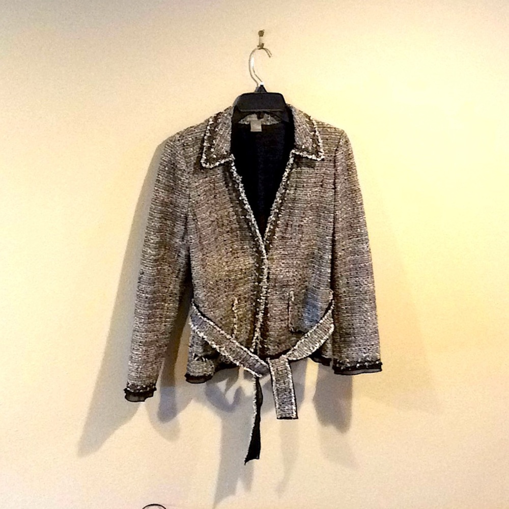 Ann Taylor black and white jacket
